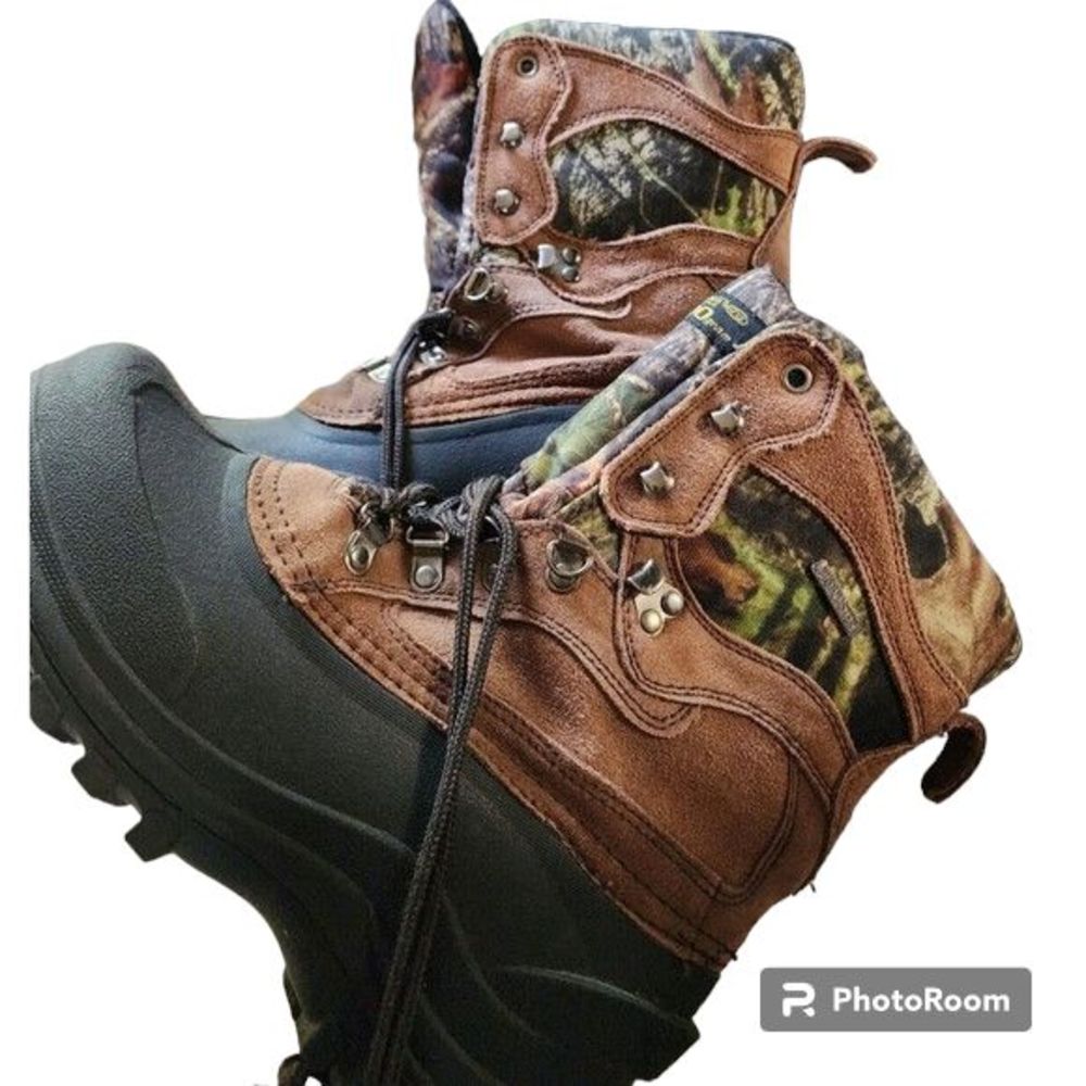 Bushmaster Thinsulate Ultra Camo Boots Hunting Mens Size 6 Leather Upper